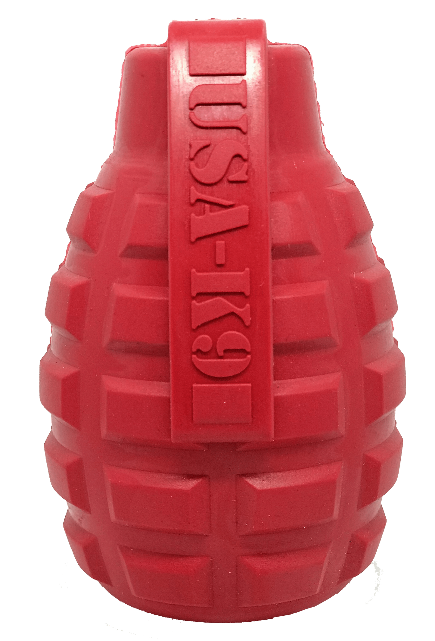 SodaPup USA-K9 Grenade Rubber Dog Chew Toy & Treat Dispenser
