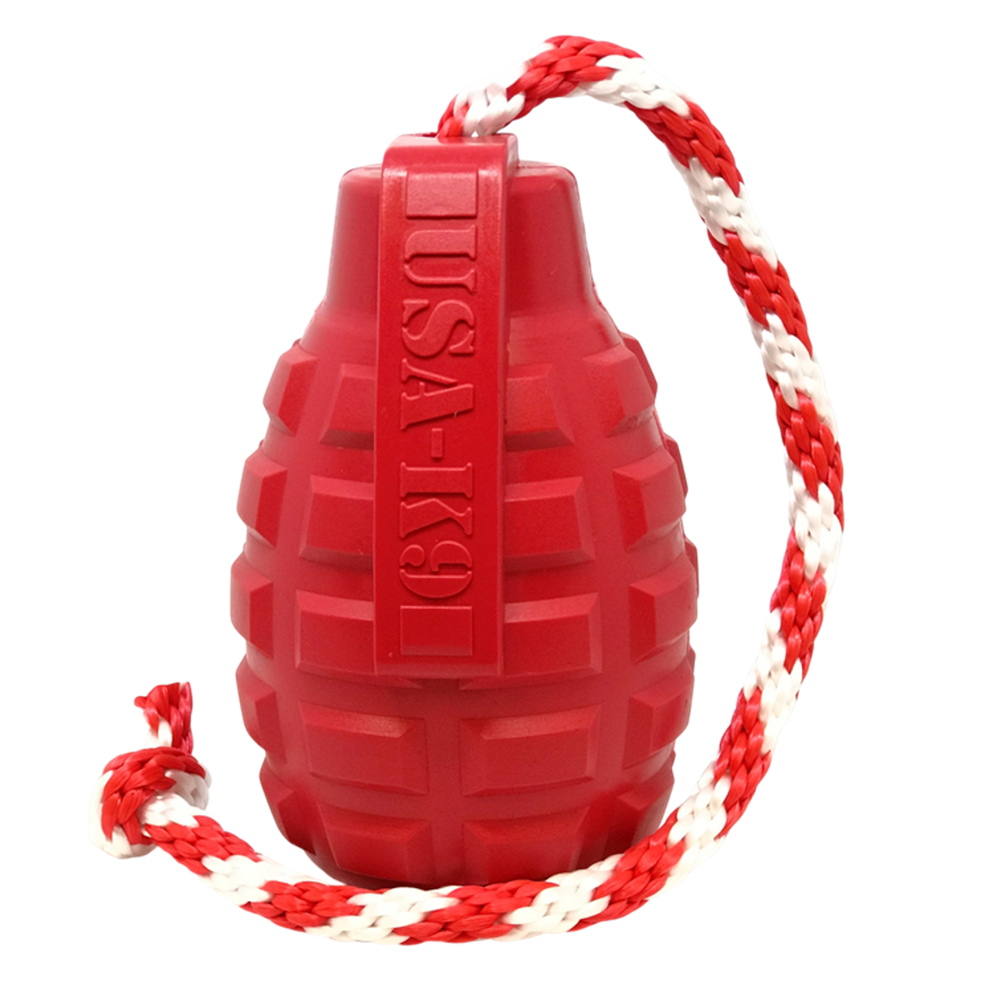 USA-K9 Grenade Rubber Chew Toy and Treat Dispenser