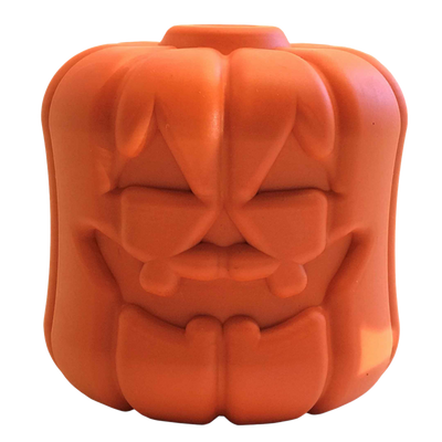 Jack O' Lantern Durable Rubber Dog Chew Toy & Treat Dispenser