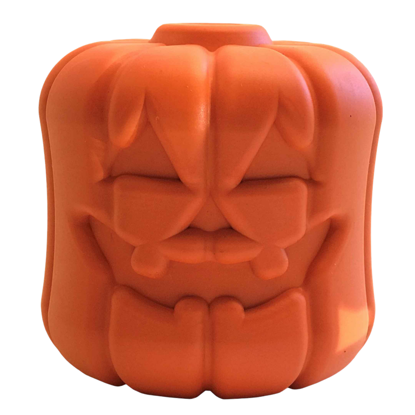 Jack O' Lantern Durable Rubber Dog Chew Toy & Treat Dispenser