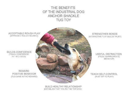 Anchor Shackle Durable Rubber Dog Tug Toy