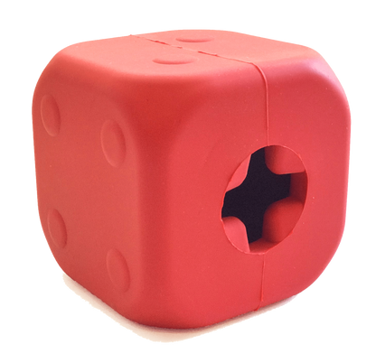MKB Dice Durable Rubber Dog Chew Toy & Treat Dispenser