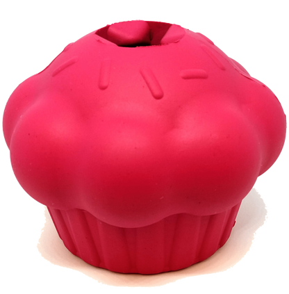 Cupcake Durable Rubber Dog Chew Toy & Treat Dispenser