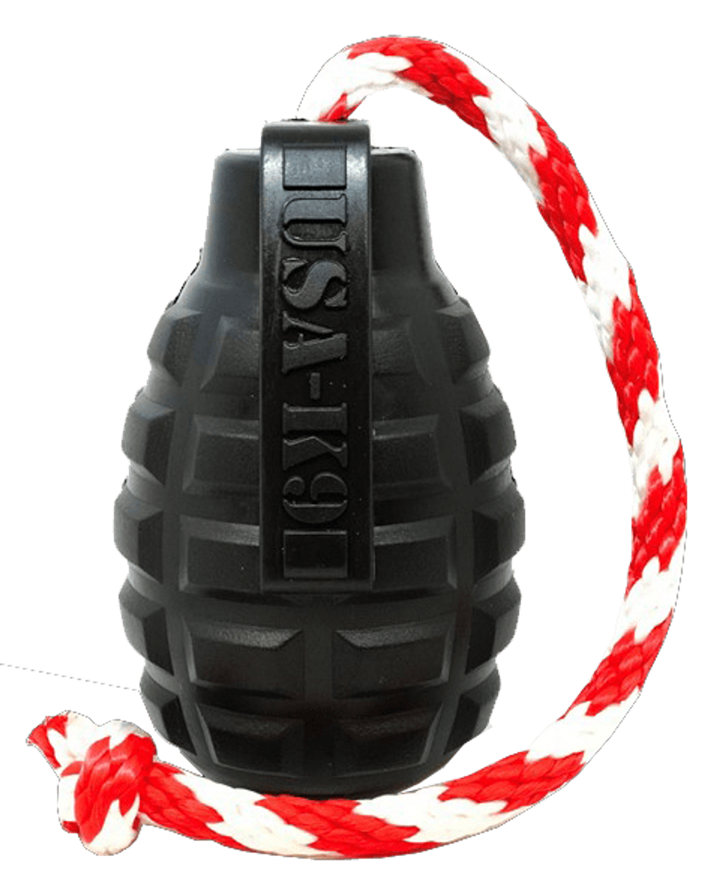 USA-K9 Grenade Durable Rubber Dog Chew Toy & Treat Dispenser