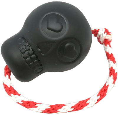 USA-K9 Magnum Skull Rubber Dog Chew Toy for Extreme Chewers