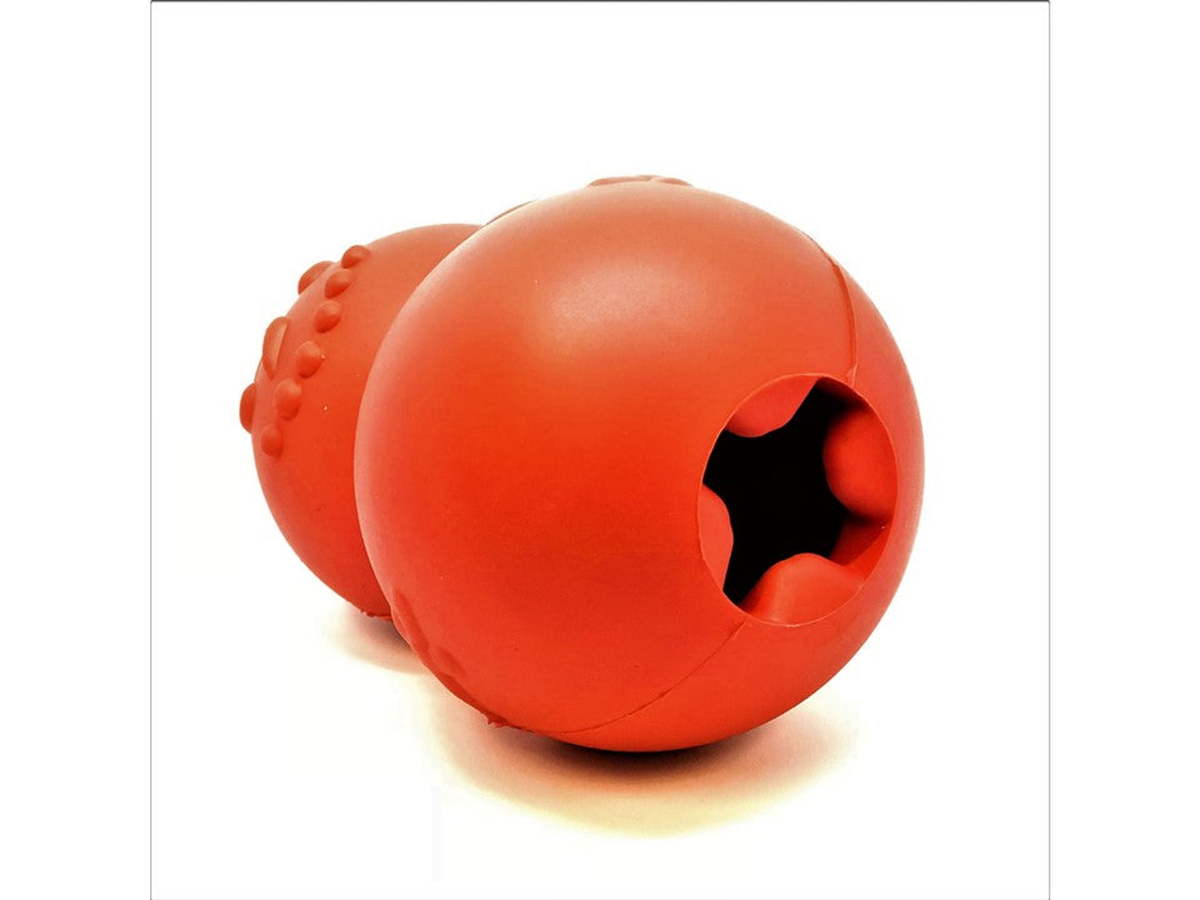Snowman Durable Rubber Dog Chew Toy & Treat Dispenser
