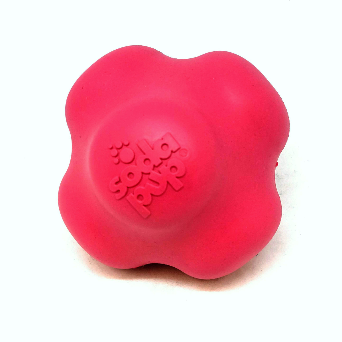 Crazy Bounce Ultra-Durable Rubber Dog Chew & Retrieving Toy (Pink)