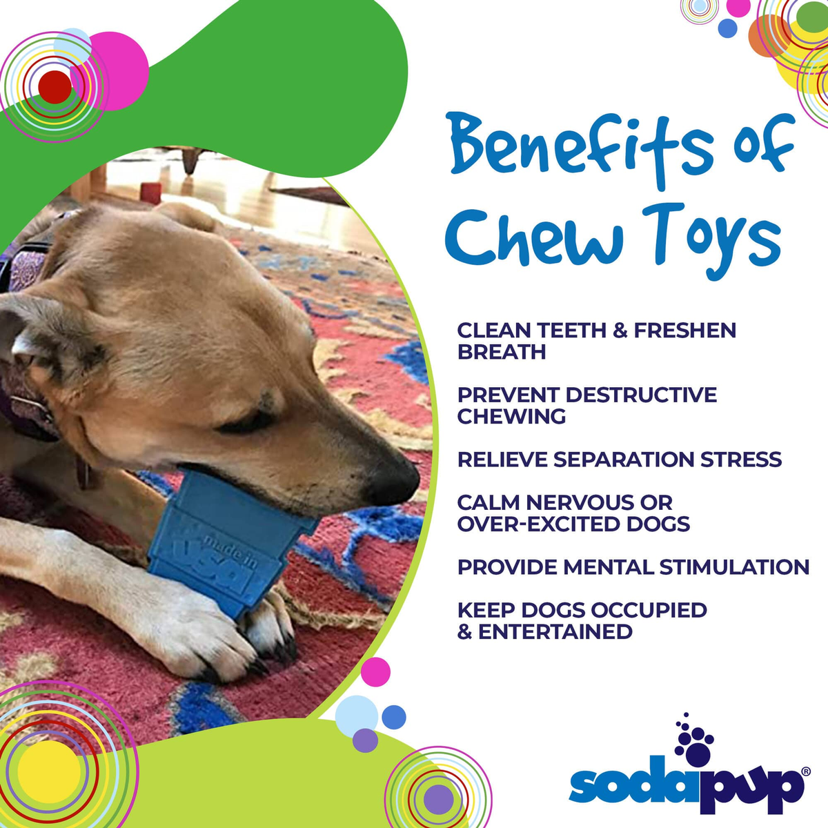SodaPup Coffee Cup Nylon Dog Chew Toy for Aggressive Chewers