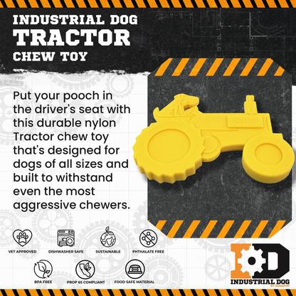 Tractor Nylon Dog Chew Toy for Aggressive Chewers