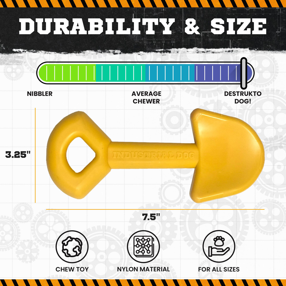 Shovel Ultra-Durable Nylon Dog Chew Toy