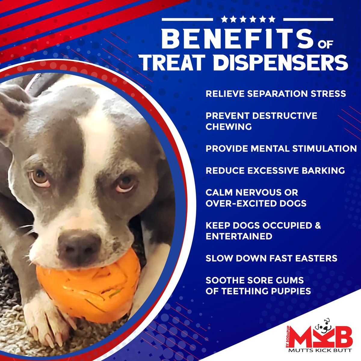 MKB Roasted Turkey Durable Rubber Dog Chew Toy & Treat Dispenser