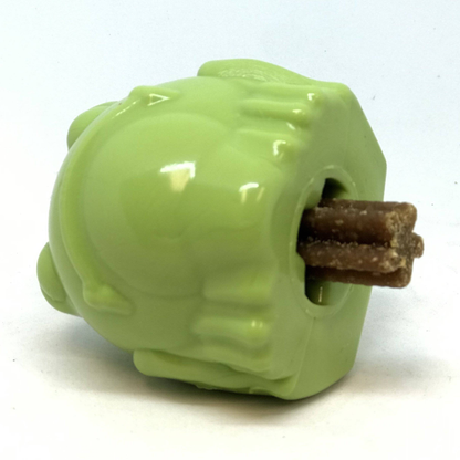 SodaPup Bull Frog Rubber Chew Toy and Treat Dispenser