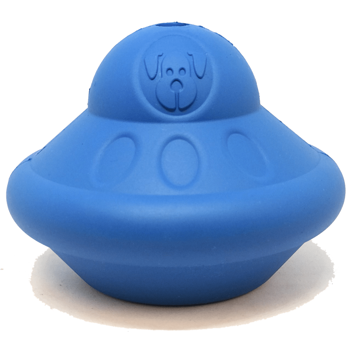 Flying Saucer Durable Rubber Dog Chew Toy & Treat Dispenser