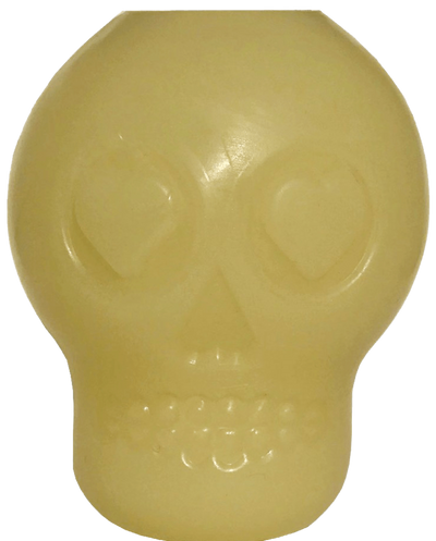 SodaPup Glow in the Dark Sugar Skull Chew Toy and Treat Dispenser
