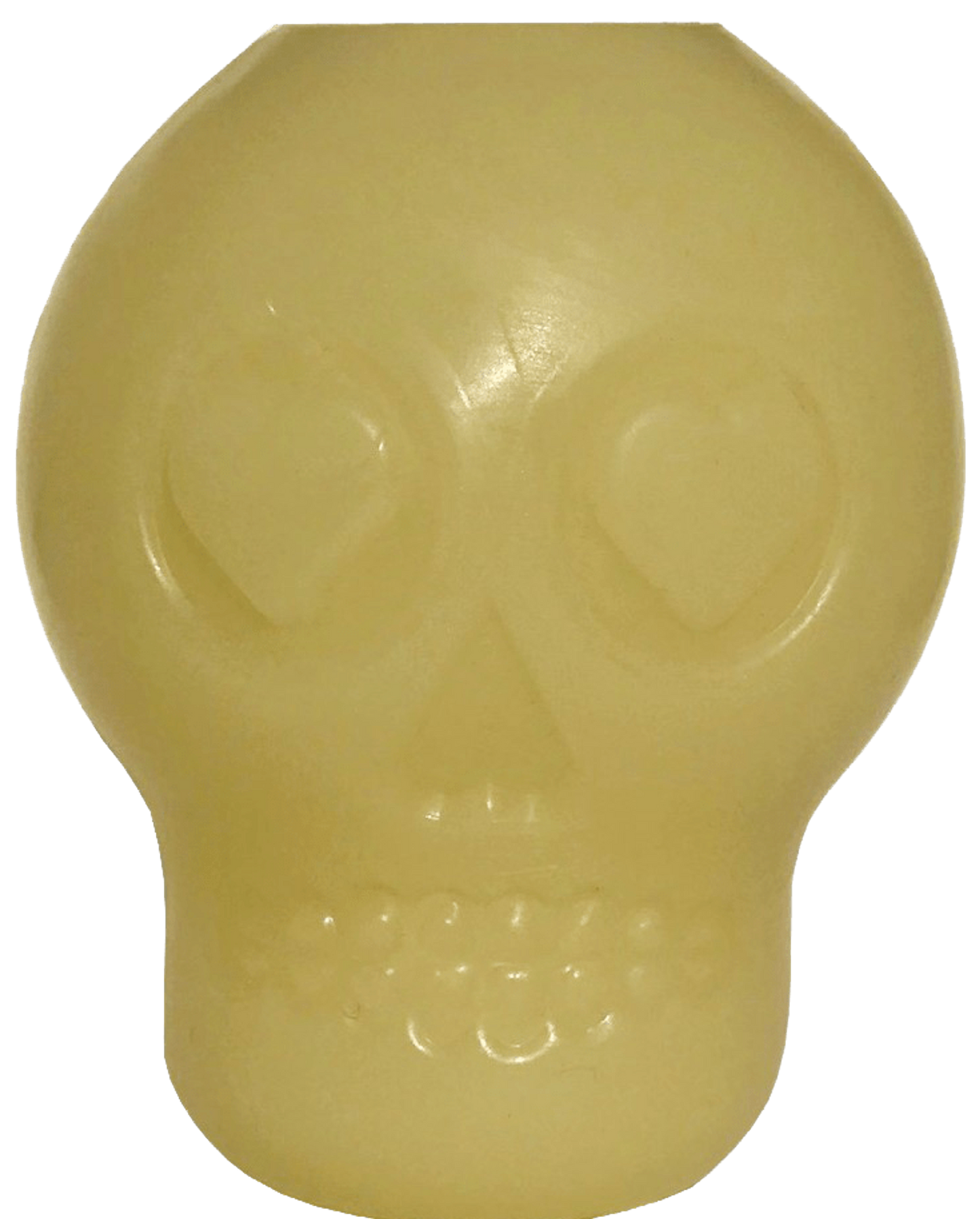 SodaPup Glow in the Dark Sugar Skull Chew Toy and Treat Dispenser