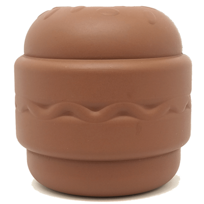 Hamburger Durable Rubber Dog Chew Toy & Treat Dispenser