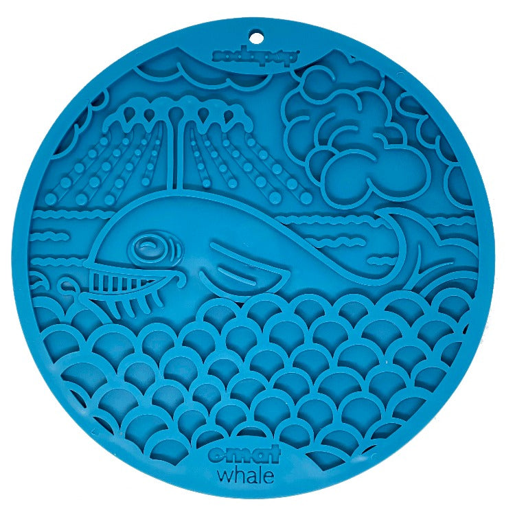 SodaPup Bathtub eMat Lick Mat Bundle - Blue Whale & Yellow Duckies