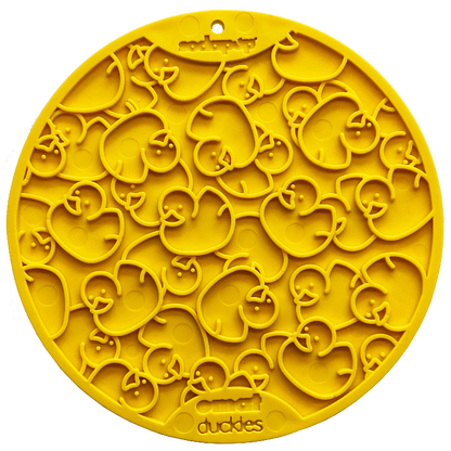 SodaPup Bathtub eMat Lick Mat Bundle - Blue Whale & Yellow Duckies