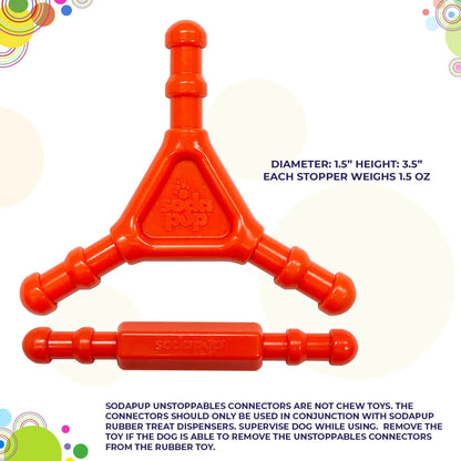 Unstoppables Connectors for SodaPup Rubber Treat Dispensers