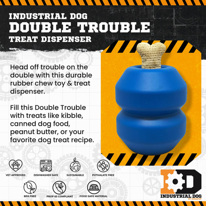 SodaPup Double Trouble Dual-Chamber Treat Dispenser
