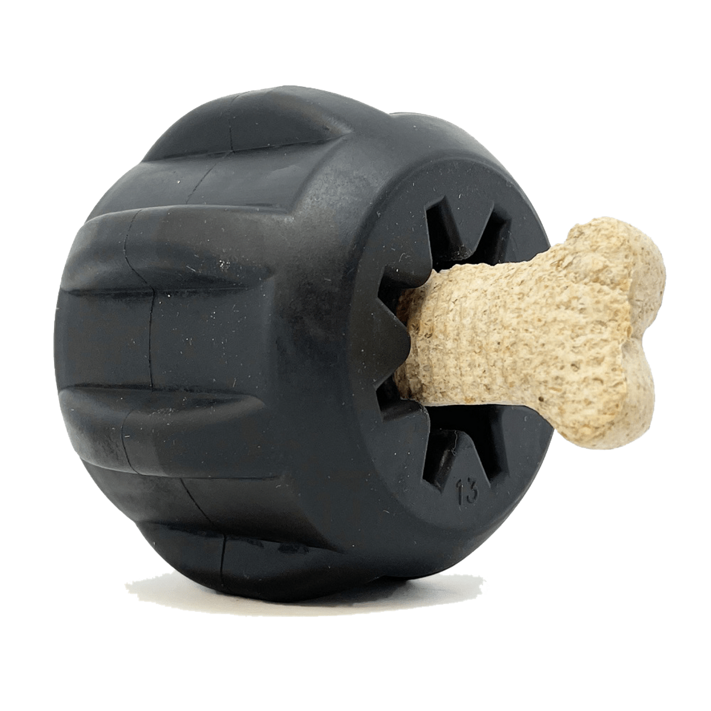SodaPup Magnum ID Gear Treat Pocket Rubber Chew Toy