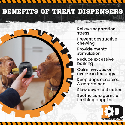 SodaPup Magnum ID Gear Treat Pocket Rubber Chew Toy