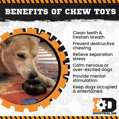 Tractor Tire Nylon Dog Chew Toy for Super Chewers  & FDA Compliant