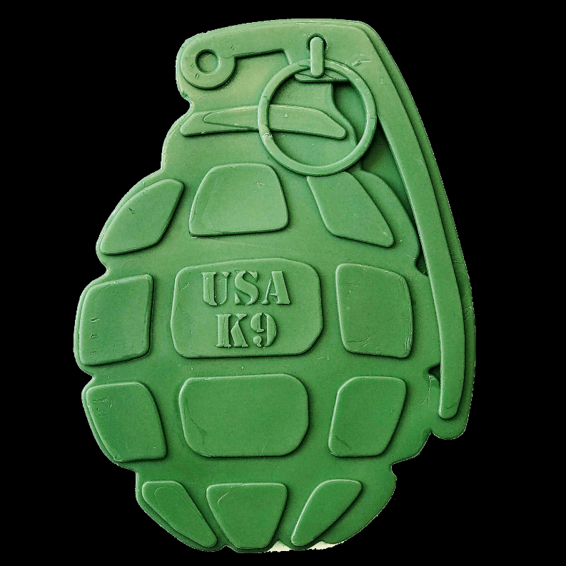 SodaPup USA-K9 Grenade Ultra-Durable Nylon Chew Toy