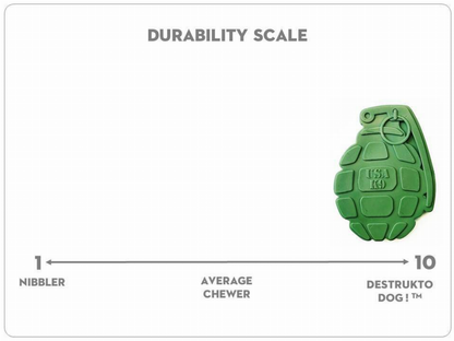 SodaPup USA-K9 Grenade Ultra-Durable Nylon Chew Toy