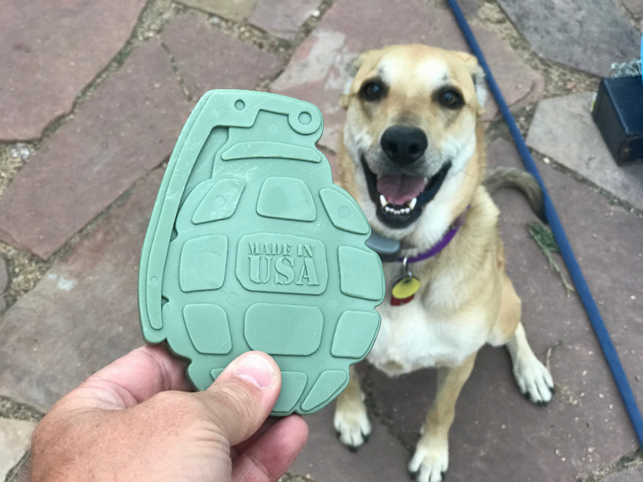 SodaPup USA-K9 Grenade Ultra-Durable Nylon Chew Toy