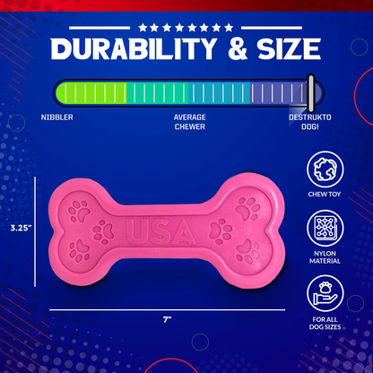 SodaPup MKB Bone Ultra-Durable Nylon Dog Chew Toy