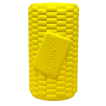 SodaPup Corn on the Cob Rubber Chew Toy & Treat Dispenser