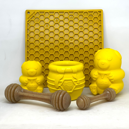 SodaPup Honey Pot Rubber Treat Dispenser & Enrichment Toy