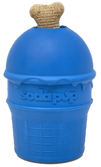 SodaPup Ice Cream Cone Rubber Chew Toy & Treat Dispenser