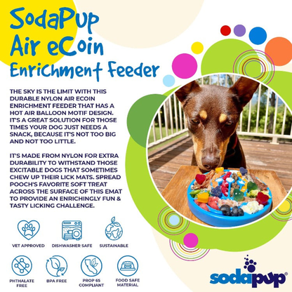 SodaPup Air Nylon eCoin Durable Lick Mat Toy