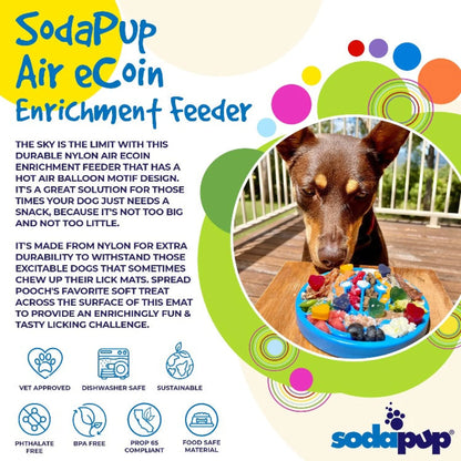 Air Nylon eCoin Lick Mat for Dogs - Durable Enrichment Toy