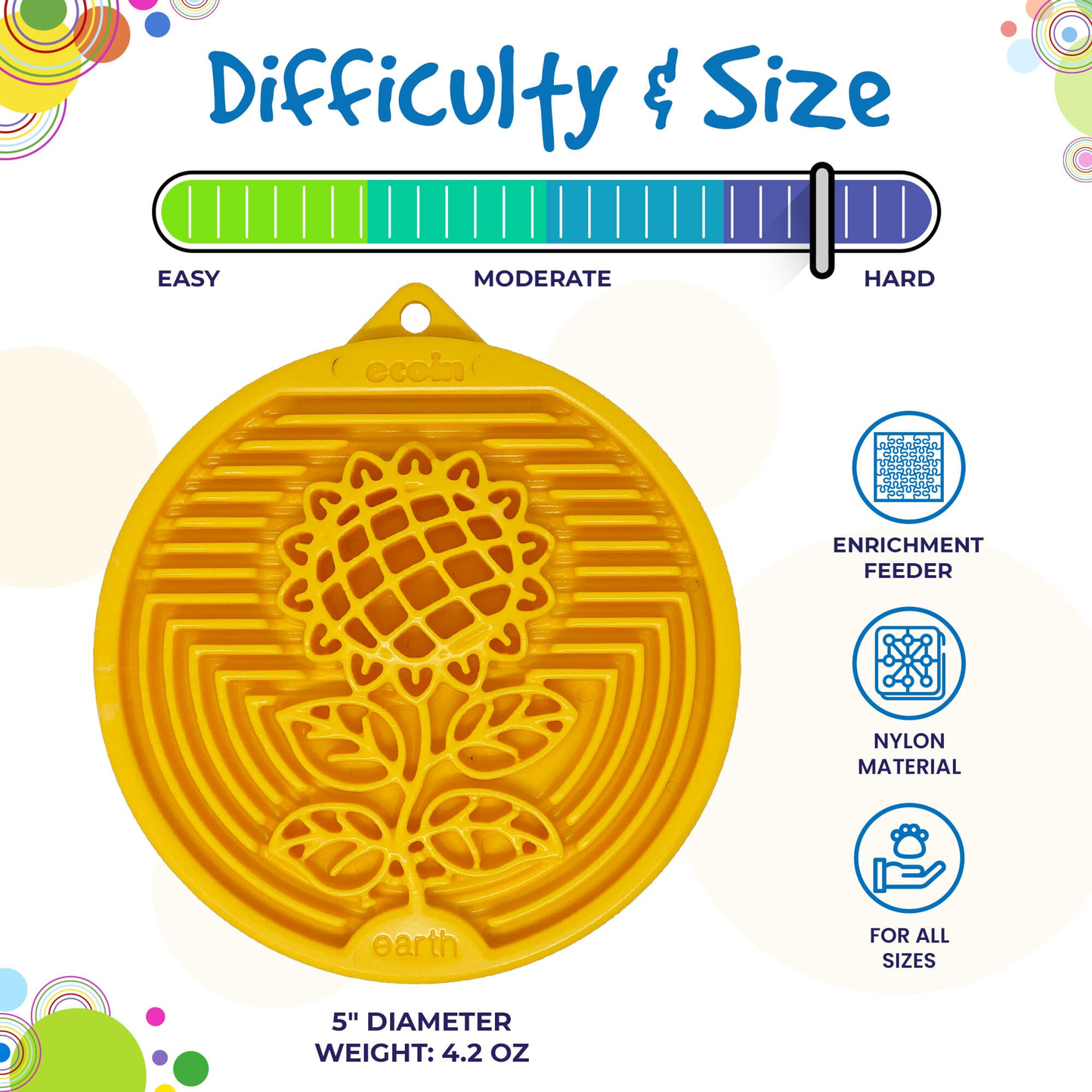 SodaPup Earth Nylon eCoin Enrichment Lick Mat Toy