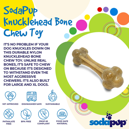 SodaPup Knuckle Bone Nylon Dog Chew for Aggressive Chewers