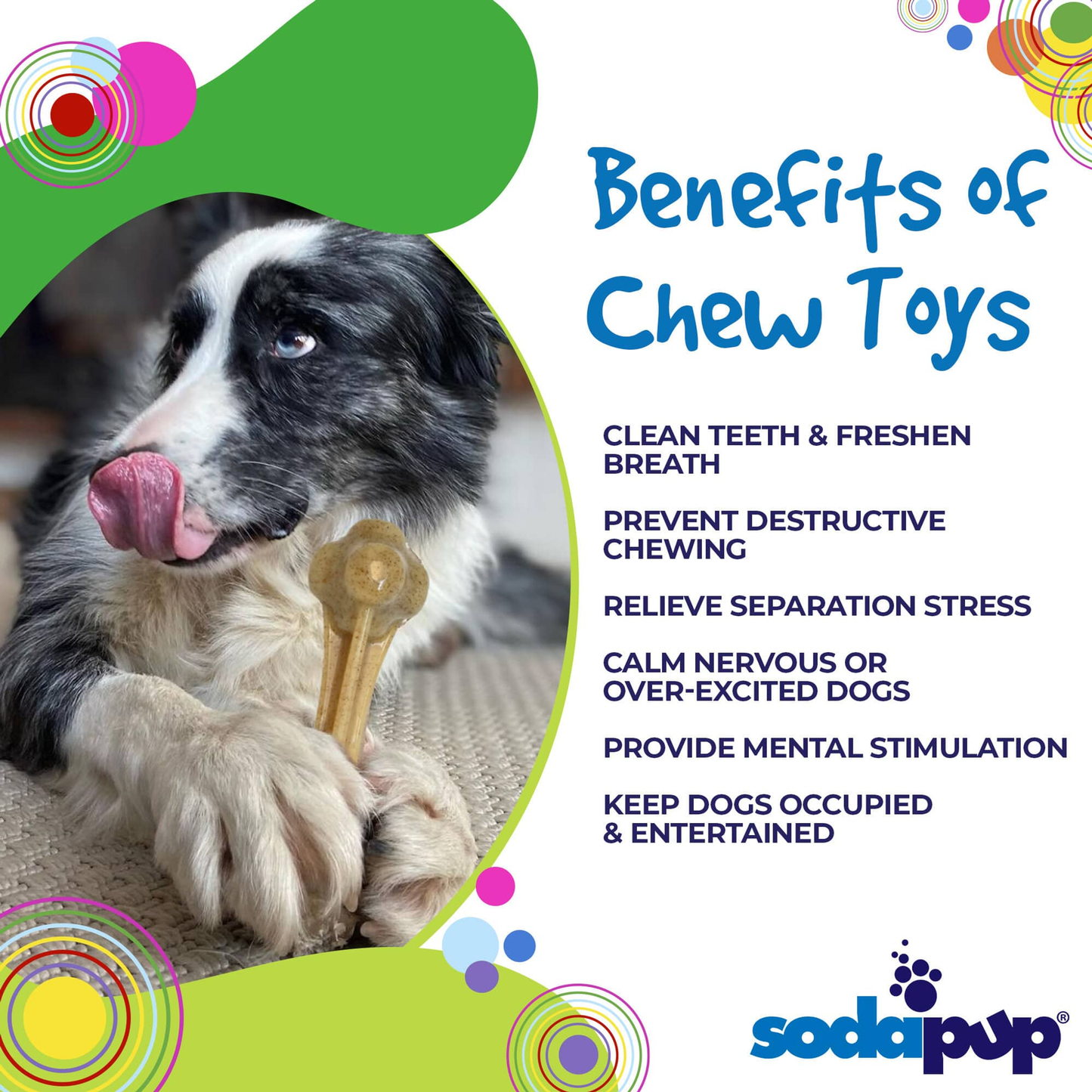 SodaPup Knuckle Bone Nylon Dog Chew for Aggressive Chewers