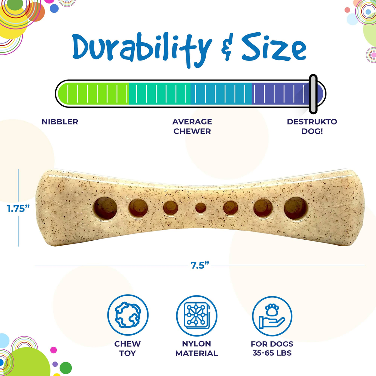 SodaPup MOD Bone Nylon Dog Chew Toy