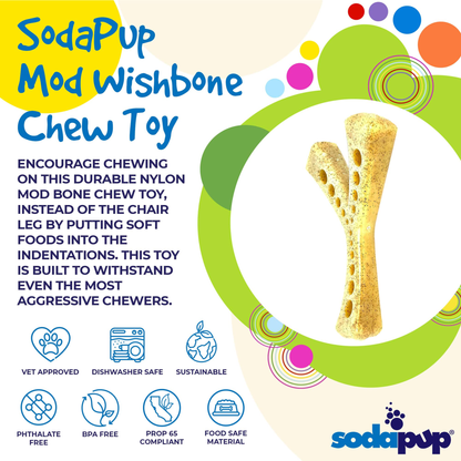 SodaPup MOD Wishbone Nylon Dog Chew Toy