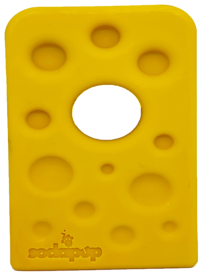 SodaPup Swiss Cheese Wedge Nylon Dog Chew Toy