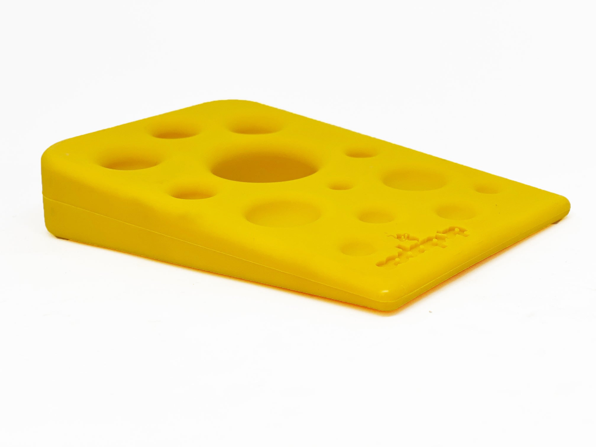 SodaPup Swiss Cheese Wedge Nylon Dog Chew Toy