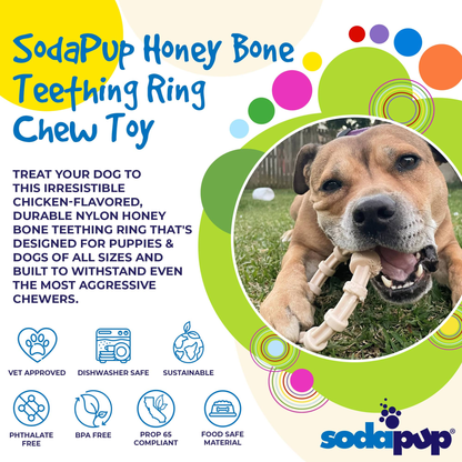 SodaPup Chicken-Flavored Teething Ring for Puppies