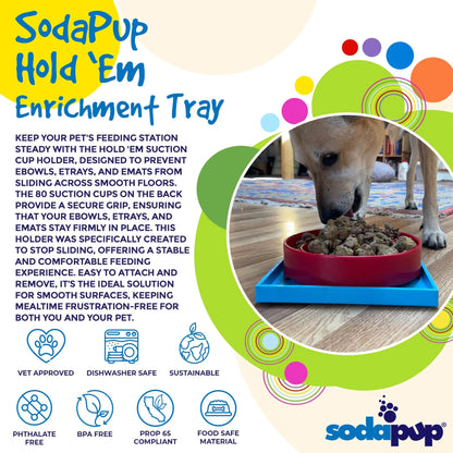 Hold 'em Suction Cup Holder for Dog Bowls & Lick Mats