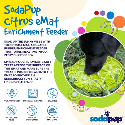 Citrus Design eMat - Enrichment Lick Mat For Dogs and Cats
