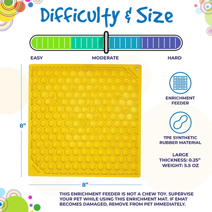 SodaPup Honeycomb eMat Enrichment Lick Mat - Small