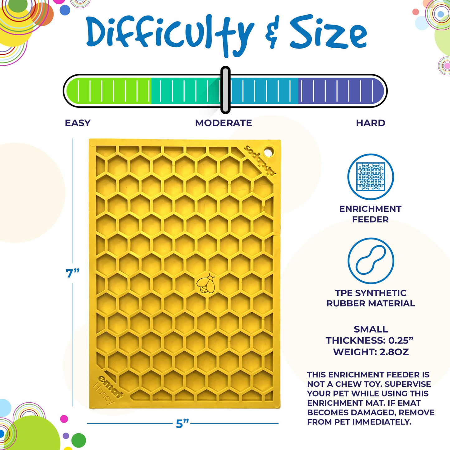 SodaPup Honeycomb eMat Enrichment Lick Mat - Small