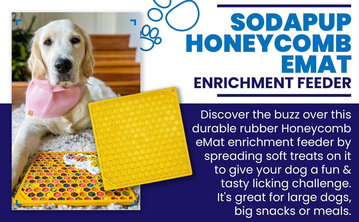 SodaPup Honeycomb eMat Enrichment Lick Mat - Small