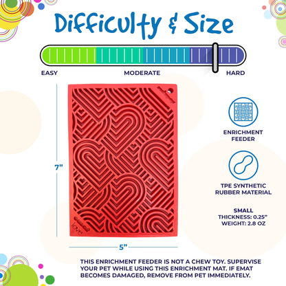 SodaPup Love eMat Enrichment Lick Mat - Small